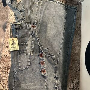 Easel denim overalls